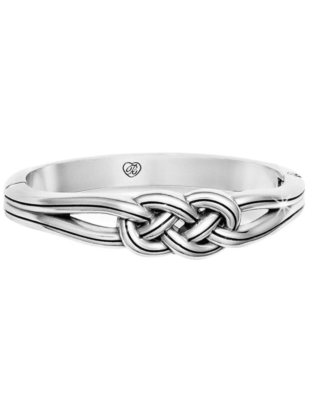 Women’s Brighton Interlok Hinged Sterling Silver Knot Bangle Bracelet